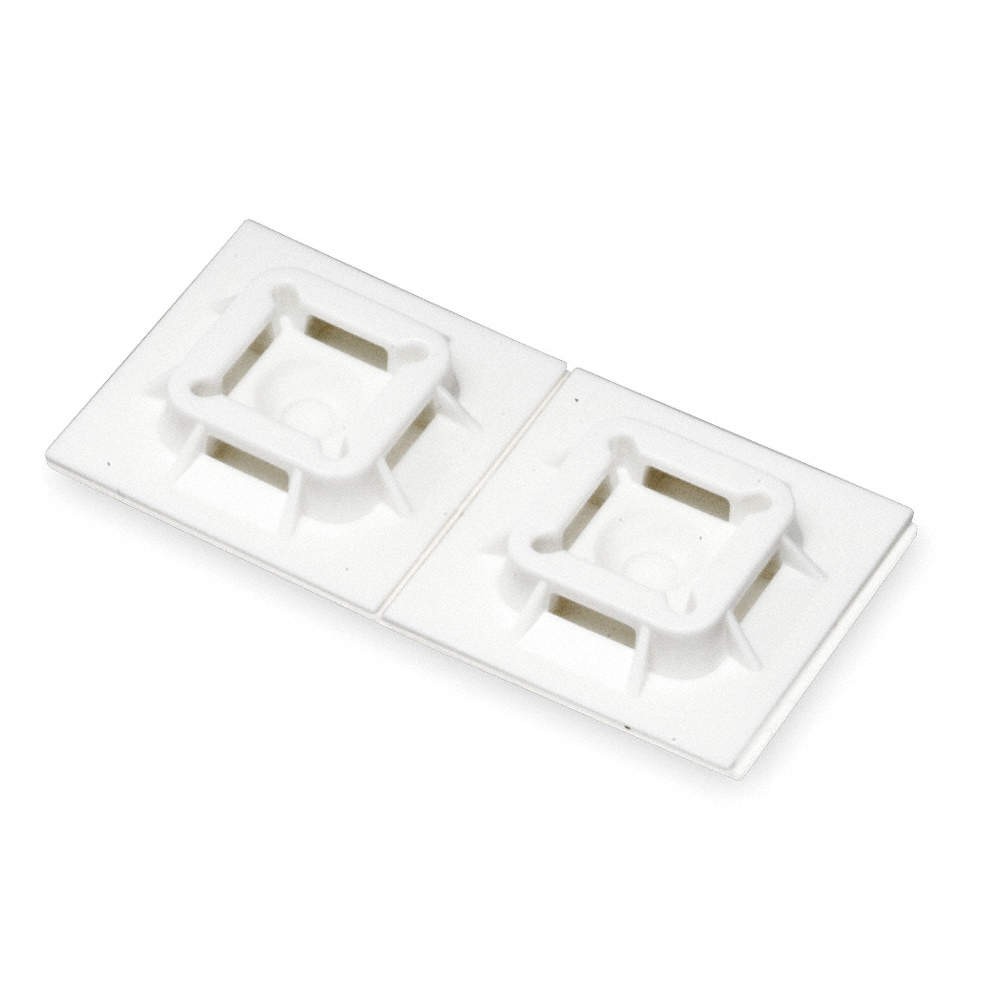 PANDUIT SGABM25-A-C Cable Tie Base,4 Way,Natural,PK100 1LEU9