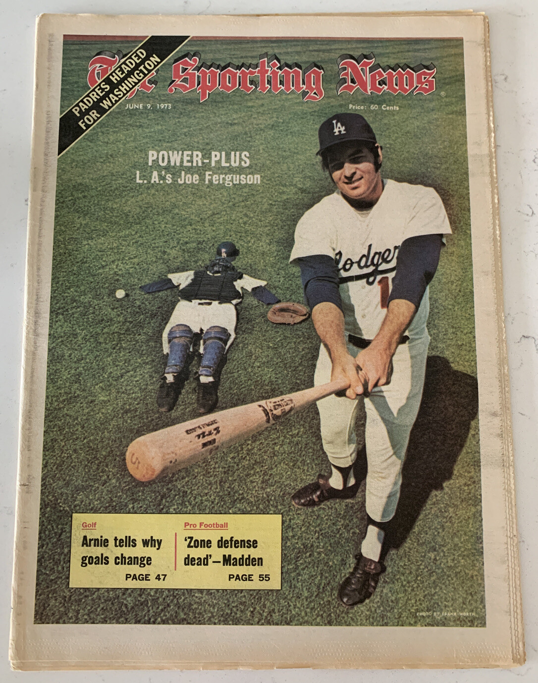 The Sporting News June 9, 1973, Joe Ferguson, Los Angeles Dodgers, (B179)