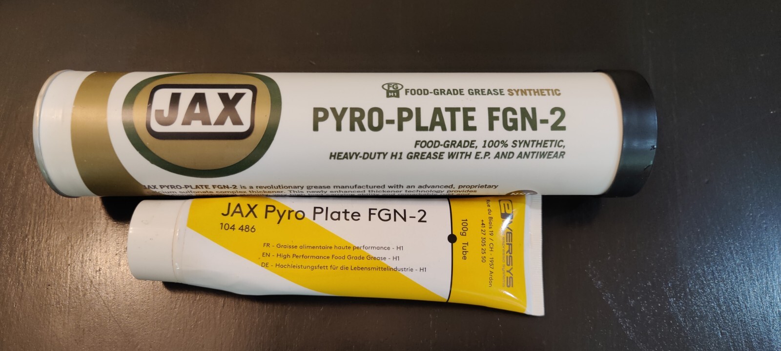 15oz Jax Pyro Plate FGN-2 Eversys Espresso Lubricant 104486
