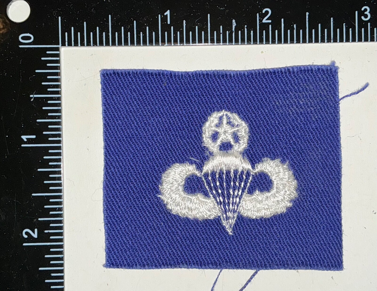 Vietnam War USAF Airborne Blue Cloth Master Paratrooper Wings Badge Patch
