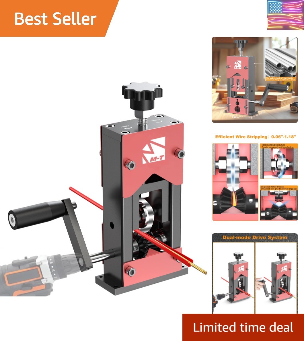 Manual Wire Stripper Machine, 0.06"-1.18" Wire Stripping Machine Copper Wire ...