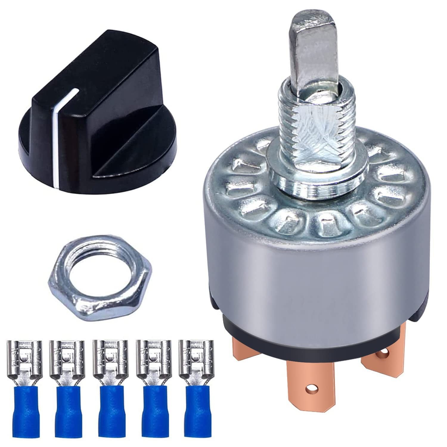 Taiss Rotary Switch 4 Position 3 Speed Fan 12A 250V/16A 125V Black