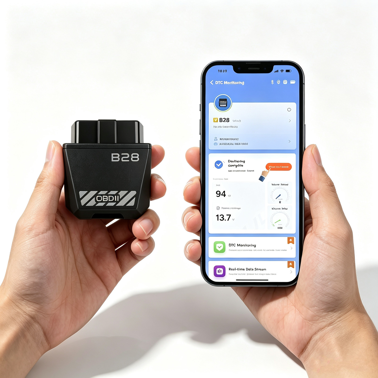 B28 OBD2 Scanner Bluetooth All System Car Diagnostic Reset Tool Oil