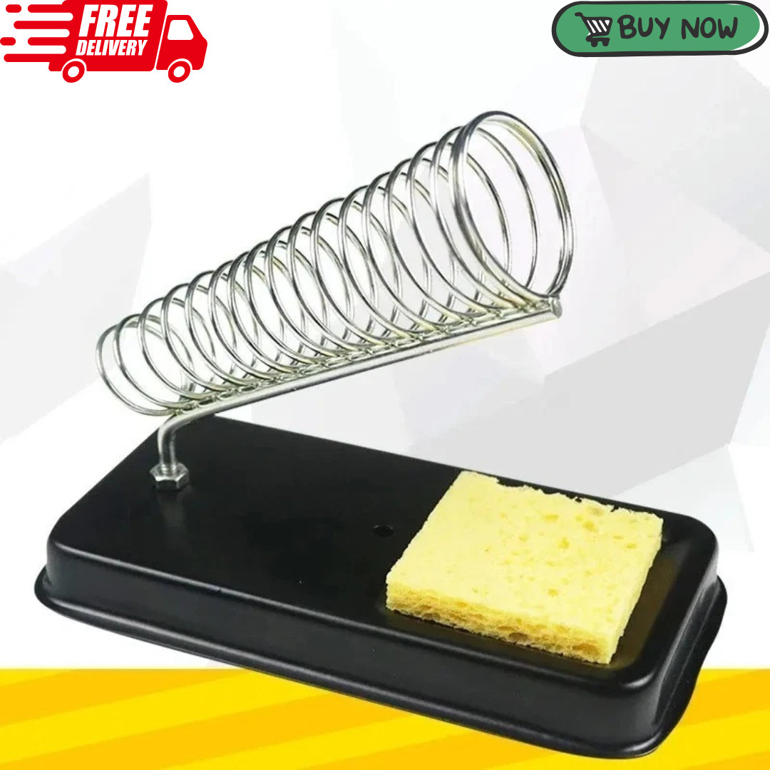 Soldering Iron Holder / Soldering Iron Stand with Tip Cleaning Sponge