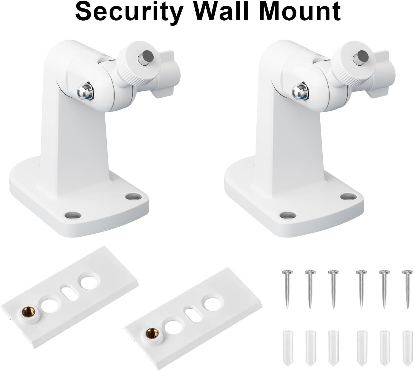 2 Pack Adjustable Wall Mount Comatible with Ring Spotlight Cam Battery/Cam Plus/