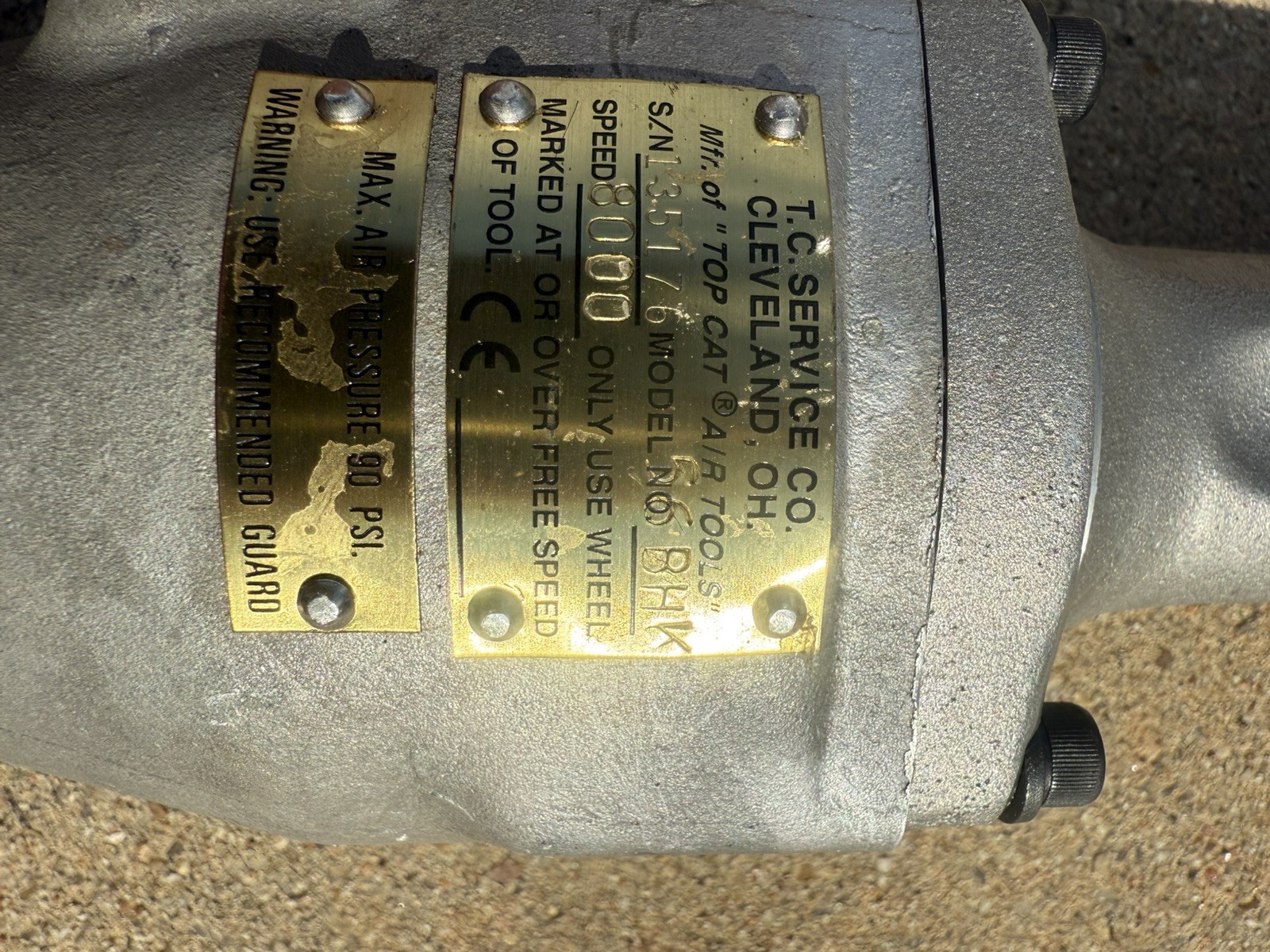 TC Services Company Pneumatic Grinder Heavy Duty Made In America 8000 Rpm