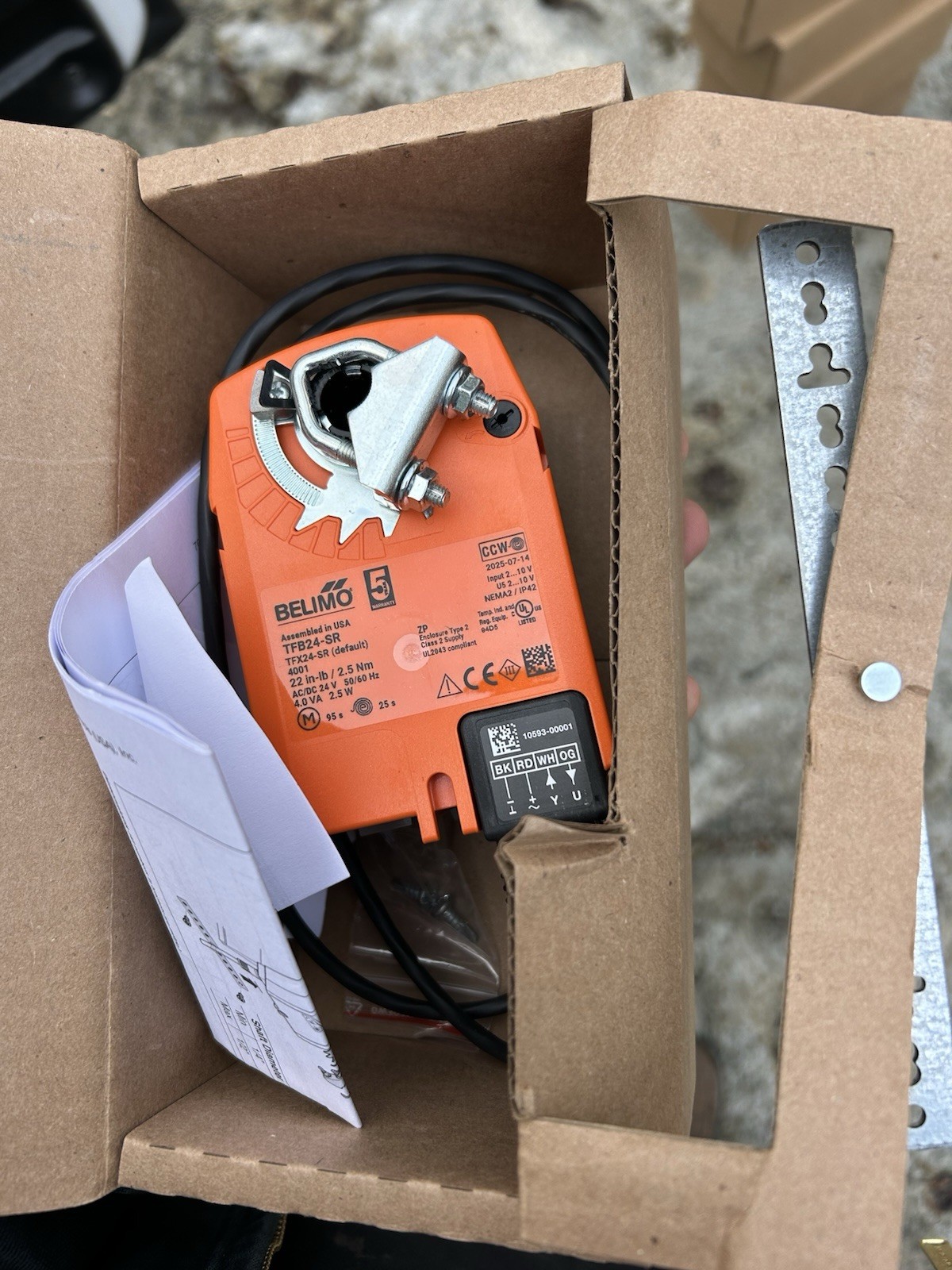 Belimo TFB24-SR 24V Fail-Safe Damper Actuator