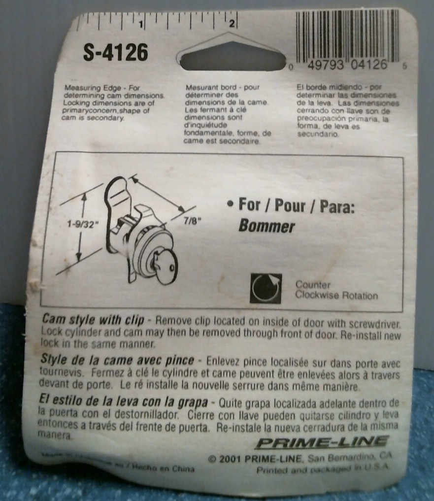 Prime-Line Mailbox Lock (S-4126) FS