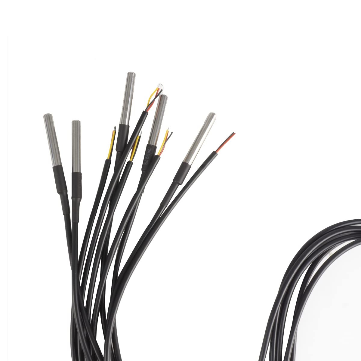 5 PCS DS18B20 Waterproof Temperature Sensor Digital 1 Meter 3.2Ft Probe