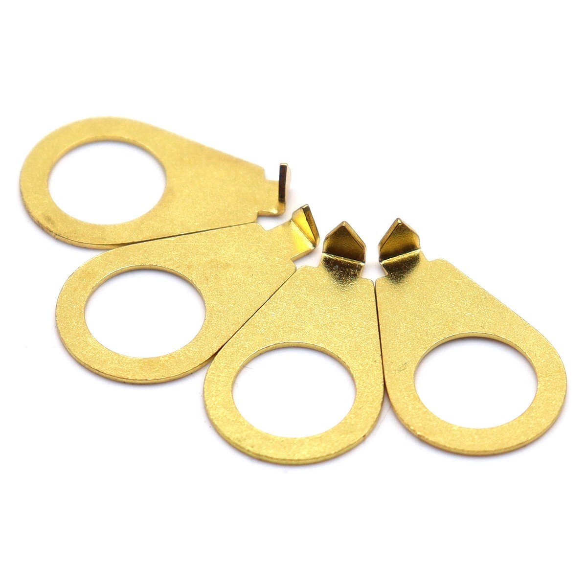 10pcs Guitar Knobs Pointer Plate Knobs Indicator Washers For Most Guitars Gold