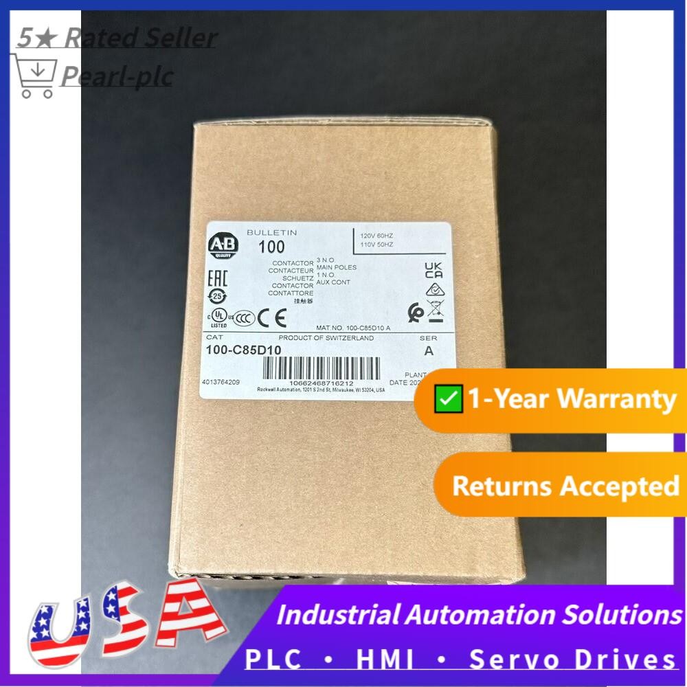 Allen Bradley 100-C85D10 3P 85A 120V Contactor New In Box 100C85D10 US Free Tax