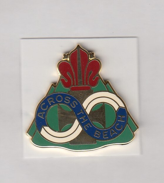 US Army 39th Transportation Bn crest DUI badge V-21 clutchback c/b