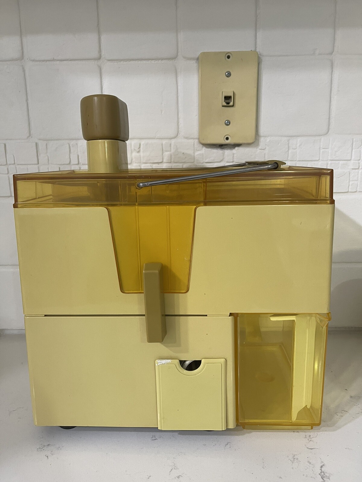 Vintage 70s Oster Model 362 Automatic Pulp Ejector Juicer Manual Cleaning Brush