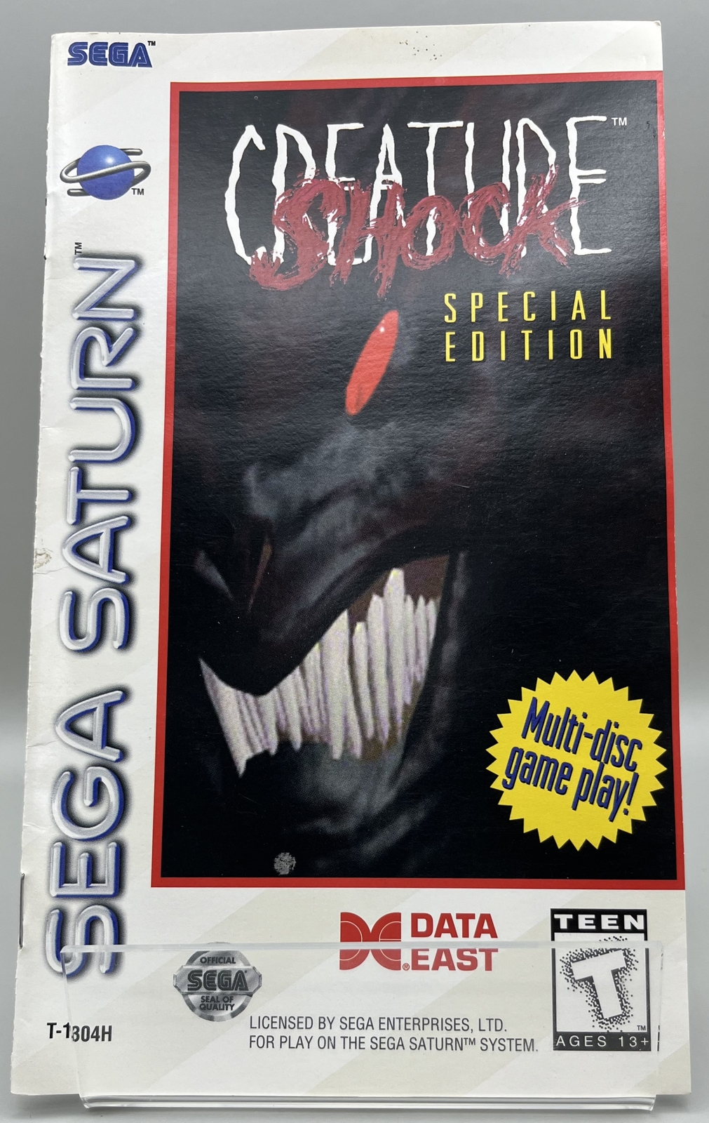 Creature Shock Special Edition (Sega Saturn, 1996) Instruction Booklet ONLY