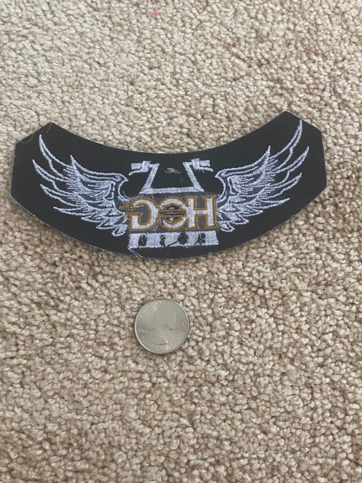 Harley Owners Group HOG patch 2016 - white wings, handlebars