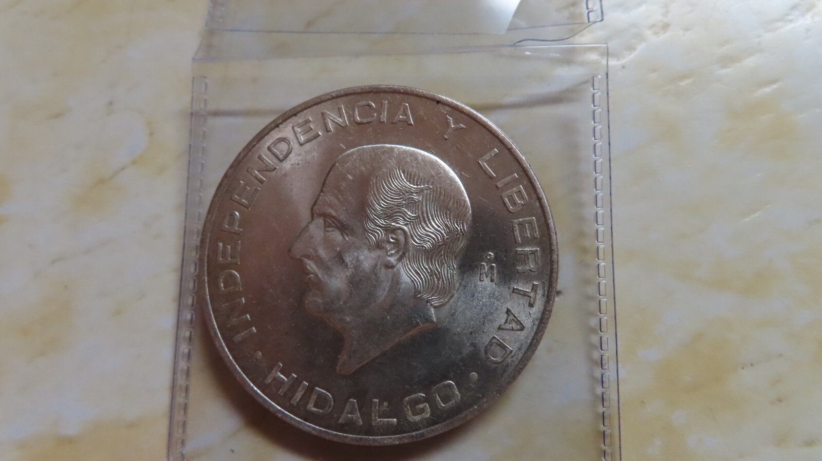 1953 MEXICO Mexican Independence War Hero HIDALGO sILVER COIN diez peso