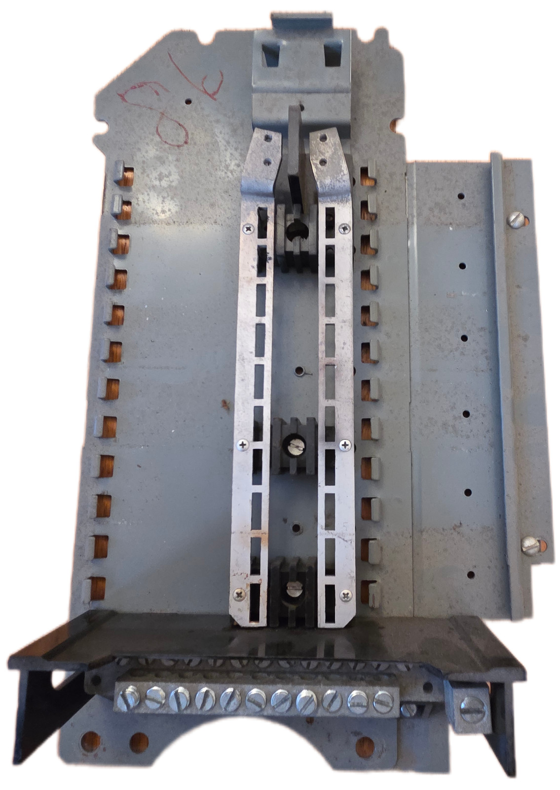 Federal Pacific electrical panel load center enclosure bus bar