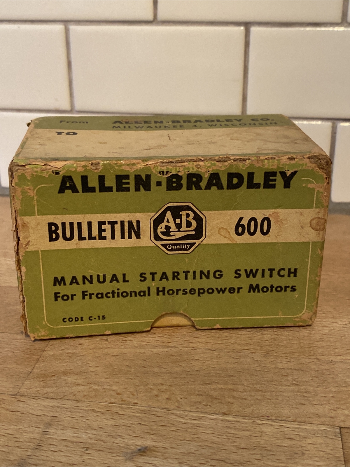 allen bradley bulletin 600 manual starting switch For Fractional Horsepower