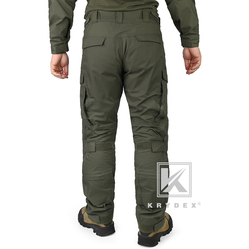 KRYDEX Gen4 Combat Uniform Tactical BDU Shirts & Pants Elbow / Knee Pads Green