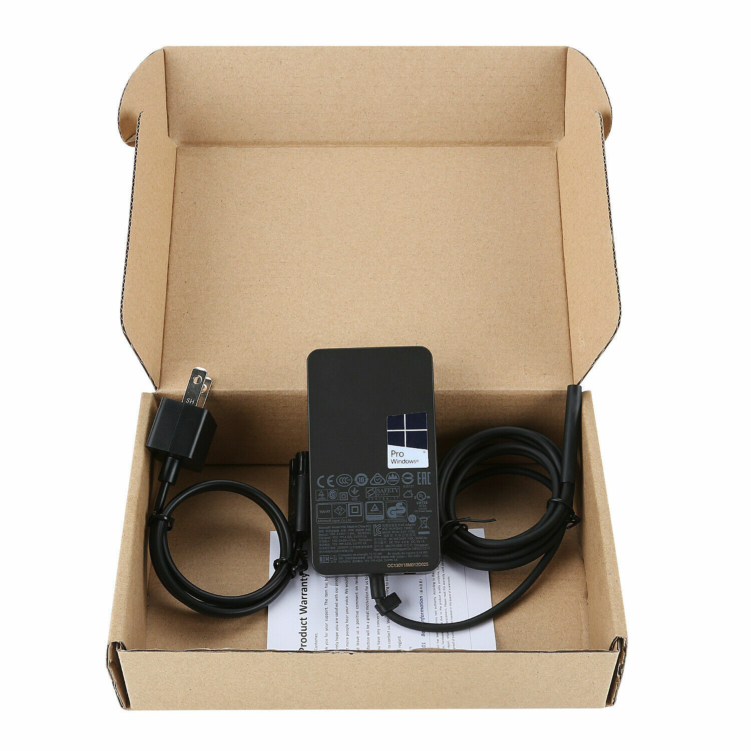 Genuine OEM 65W AC Adapter Charger for Microsoft Surface Book Pro 4 Model 1706