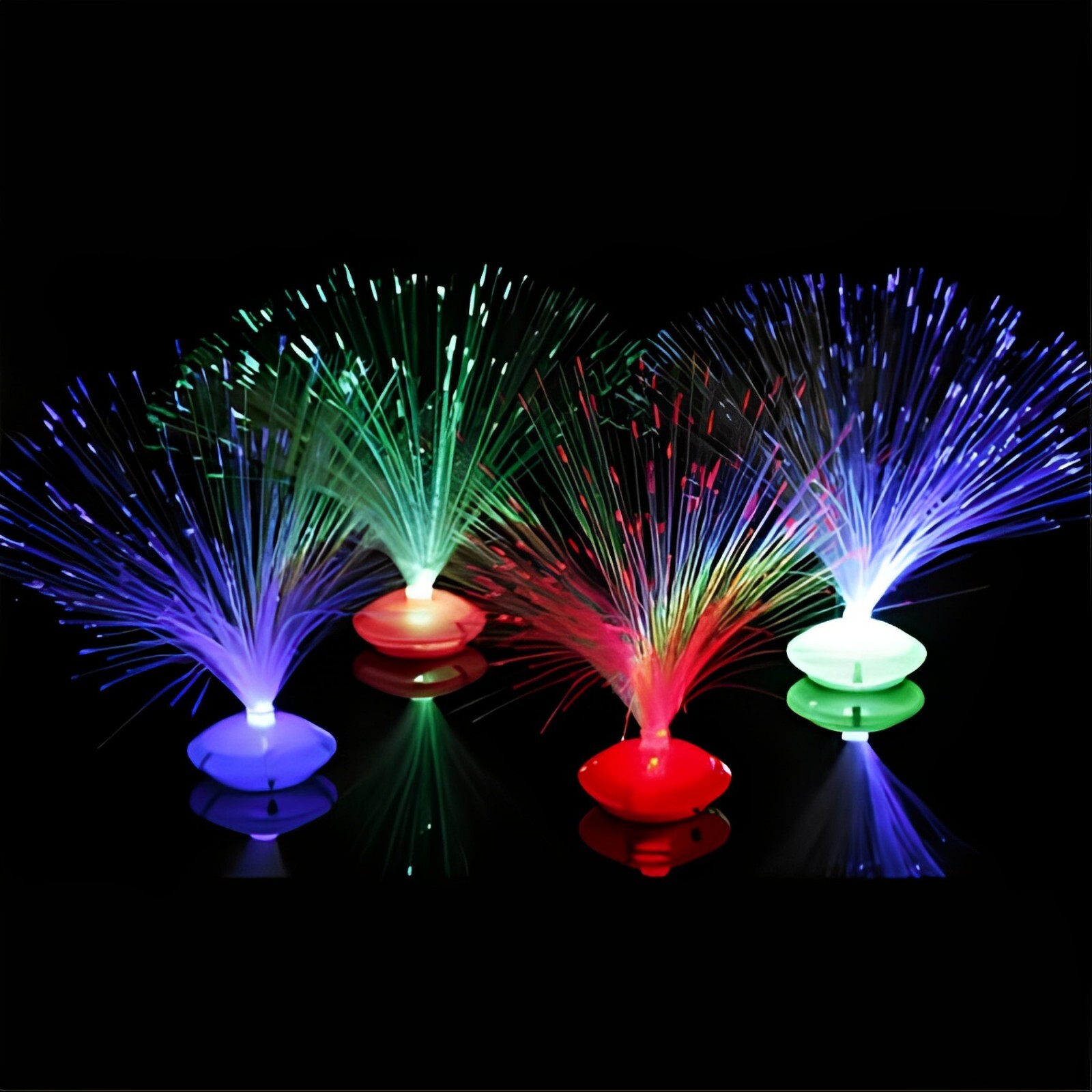 Fiber Optic Lamp Light Holiday Wedding Centerpiece Fiber optic LED 4pks