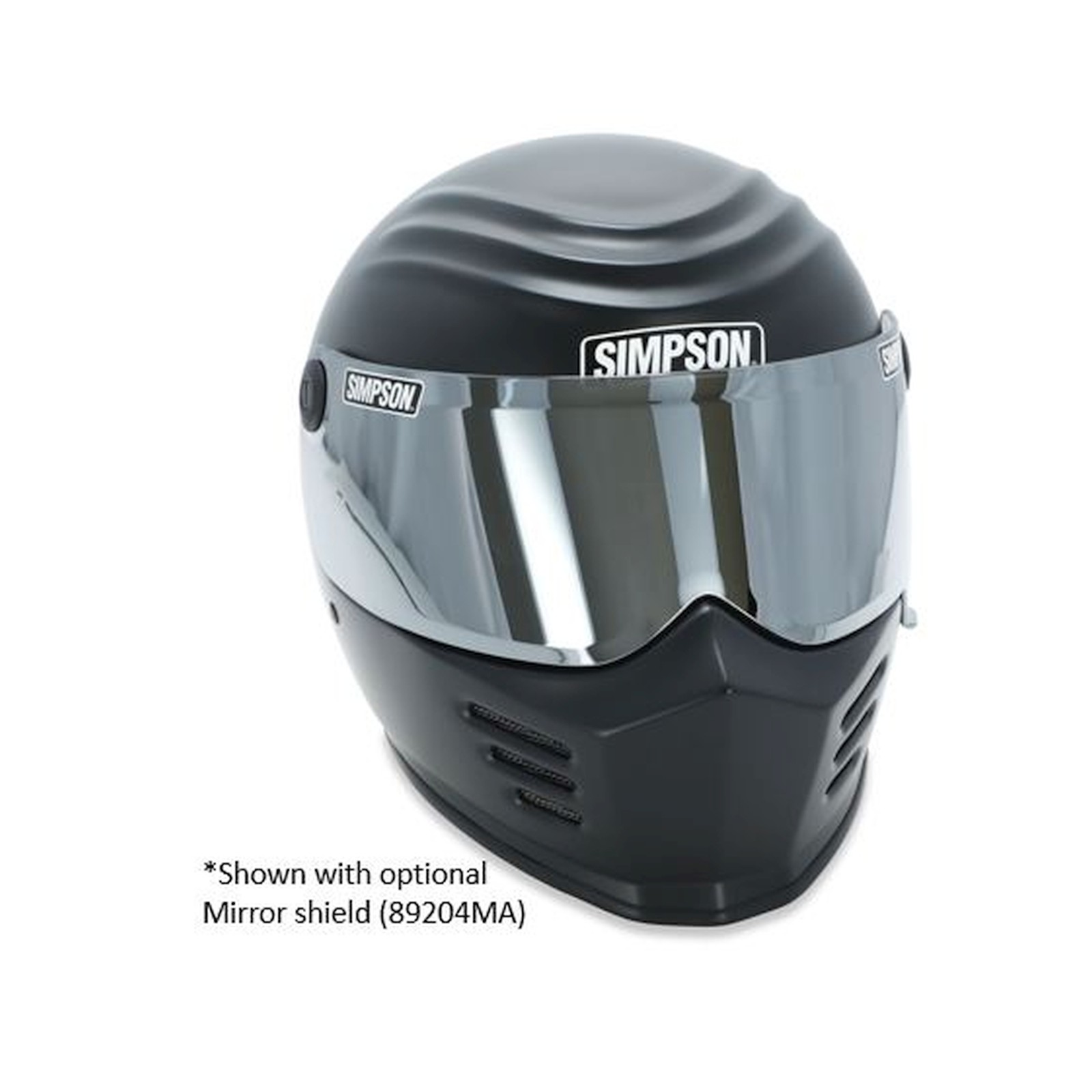 Simpson Motorcycle 28315XX8 Outlaw Bandit 2X-Large Motorcycle Helmet Flat Black