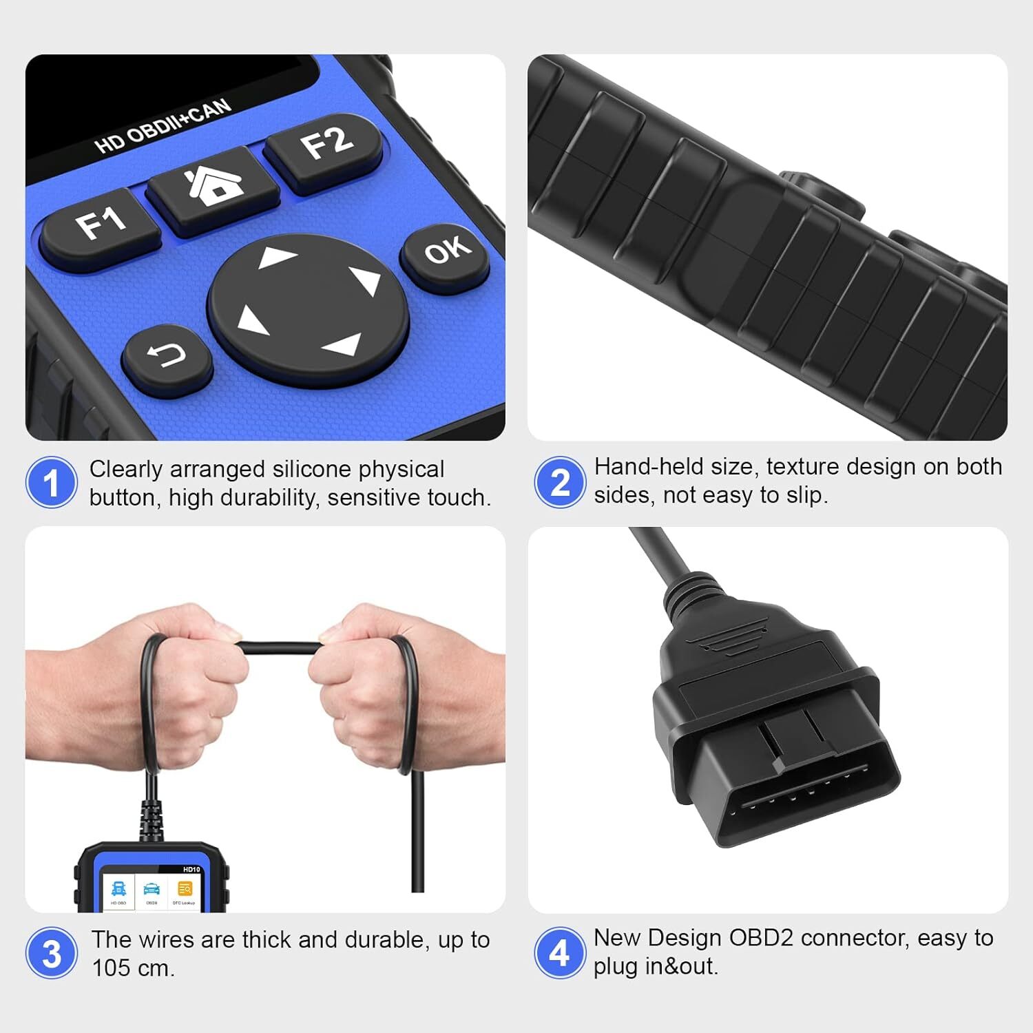 Heavy Duty Code Reader Diesel Truck Car Error Code Scanner Diagnostic For Ford
