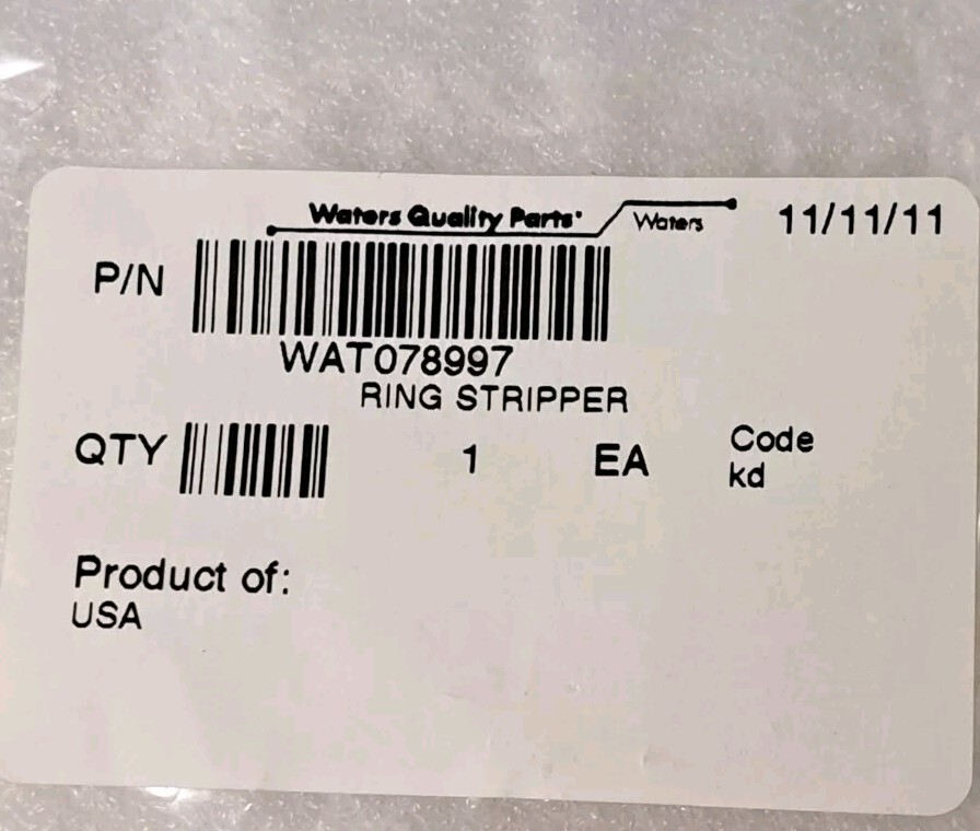 Waters Corp Ring Stripper WAT078997 NEW Original Package SEALED