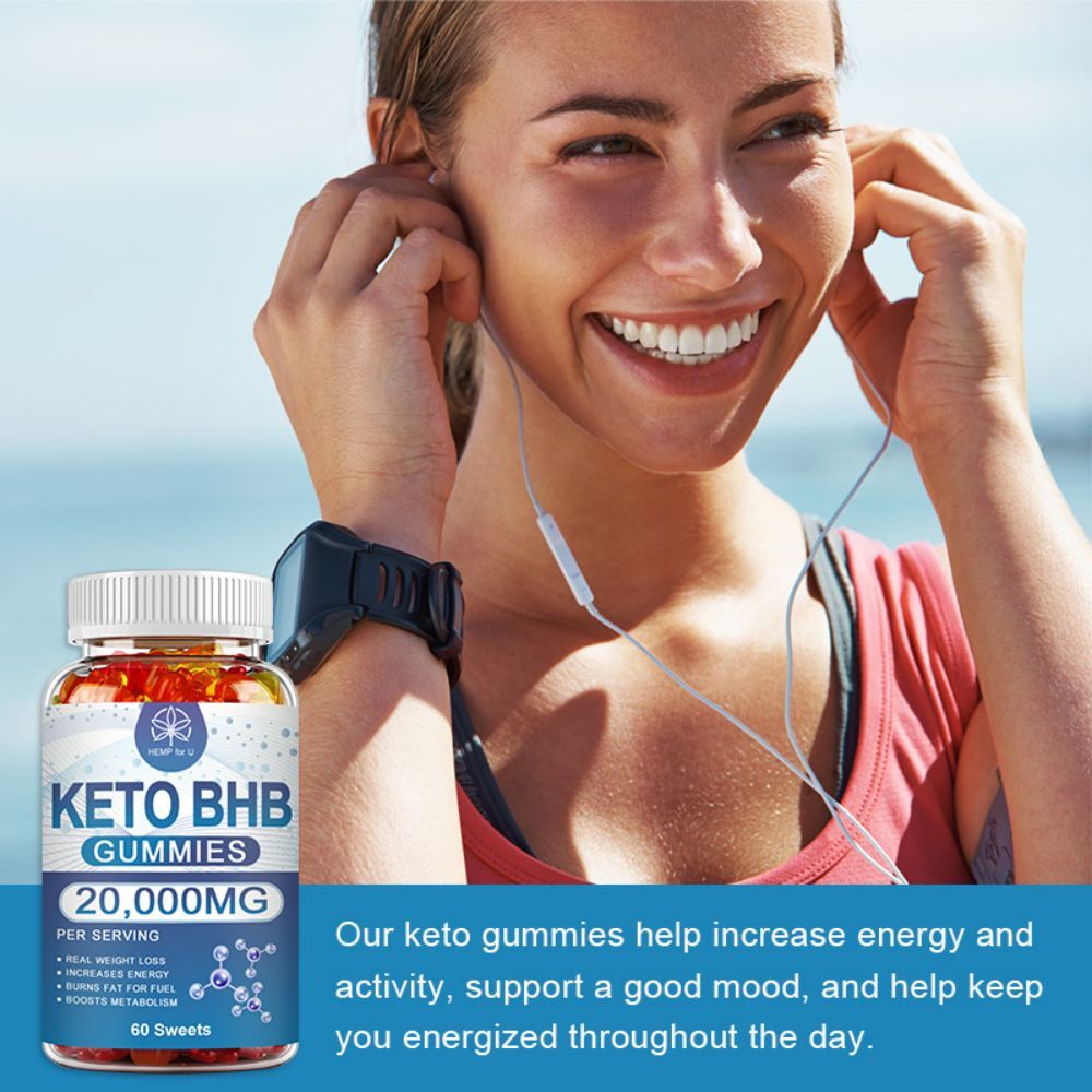 Keto BHB Gummies 2000MG Apple Cider Vinegar ACV Weight Loss Fat Burner 60 Gummy