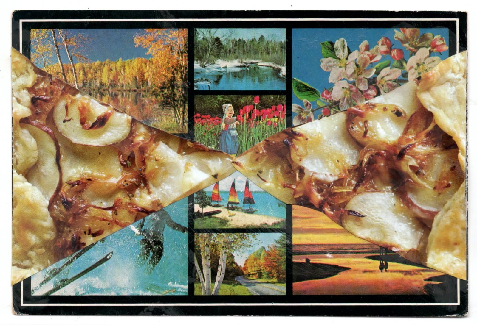 Mail Art David Greenberger "Point to Point" original collaged postcard 2026