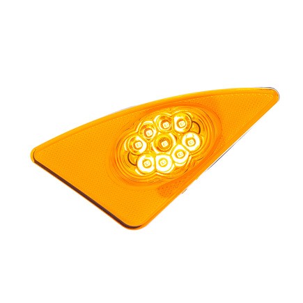 United Pacific 38037 Competition Series Fender Light Driver Side (Lh), 9 Amber L