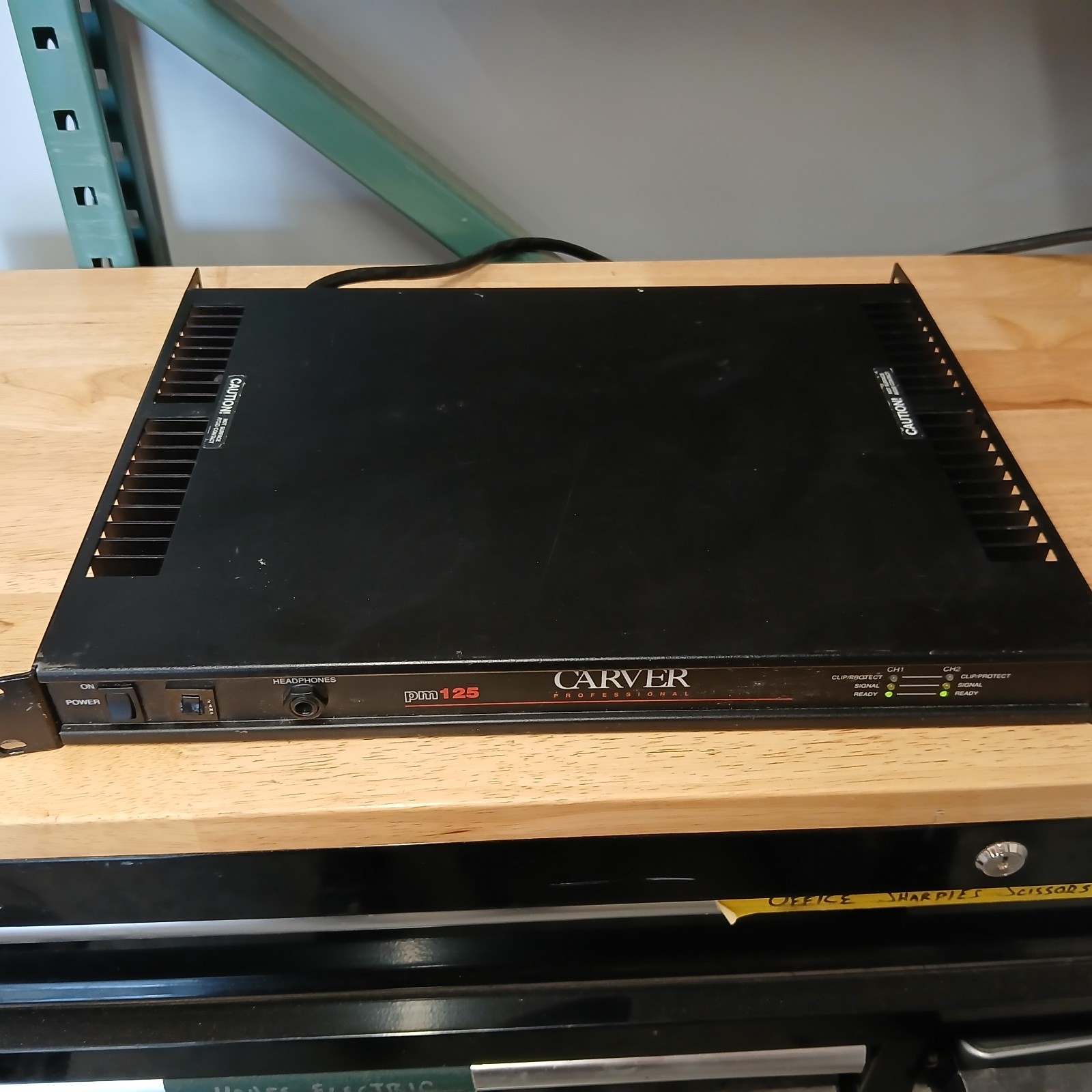 Carver PM-125 Stereo Professional Reference Power Amp - Tested, Fully funtional
