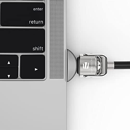 Maclocks MBPRLDGTB01KL Security Laptop Ledge Lock Adapter with Keyed Cable Lo...