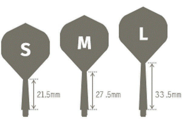WHITE CONDOR AXE DART SHAFT/FLIGHT COMBO STANDARD FLIGHT MEDIUM SHAFT