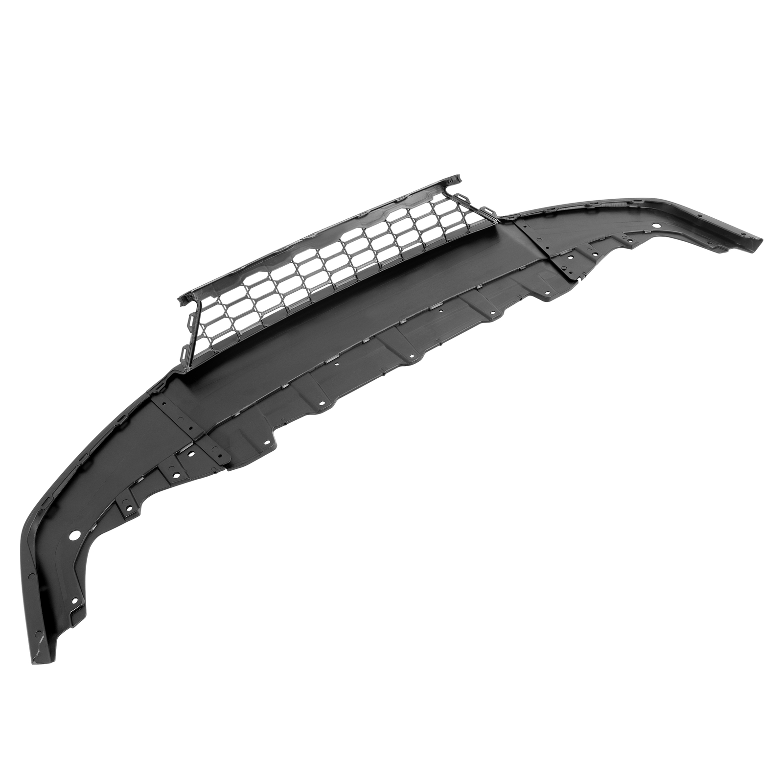 Front Bumper Grille Textured Black Plastic For 2017-2019 Honda Civic Hatchback