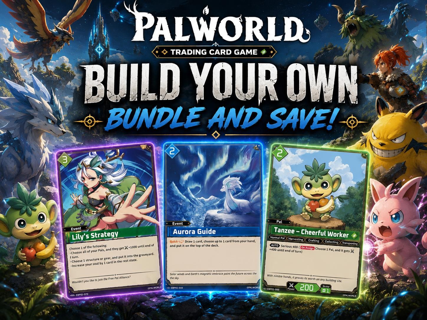 Palworld Dawn of Palpagos Tcg YOU Pick! Bundle & Save! C,U,R,RR,SR (2 Card Min)