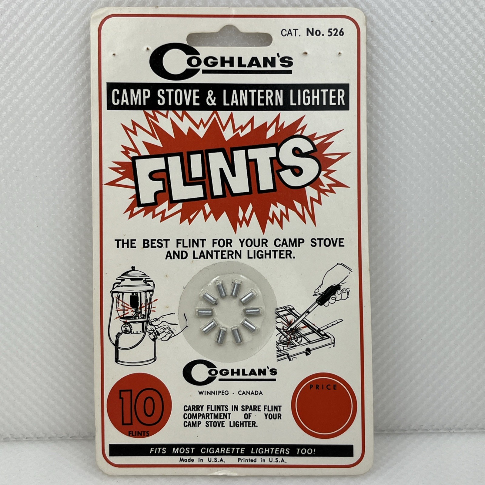Coghlan's Replacement Flints (10 Count) Camp Stove Lantern Lighter