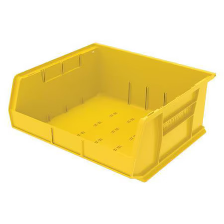 Akro-Mils 30250Yello Hang & Stack Storage Bin, 16-1/2 In W X 14-3/4 In L X 7 In