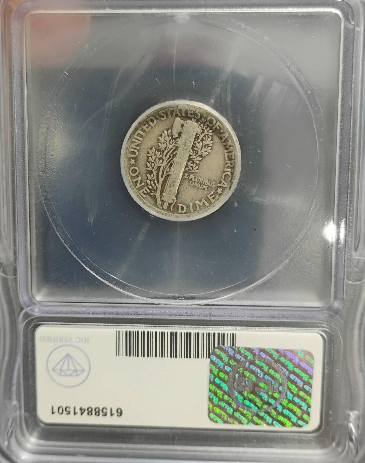 1921 Mercury Dime ICG VG-8