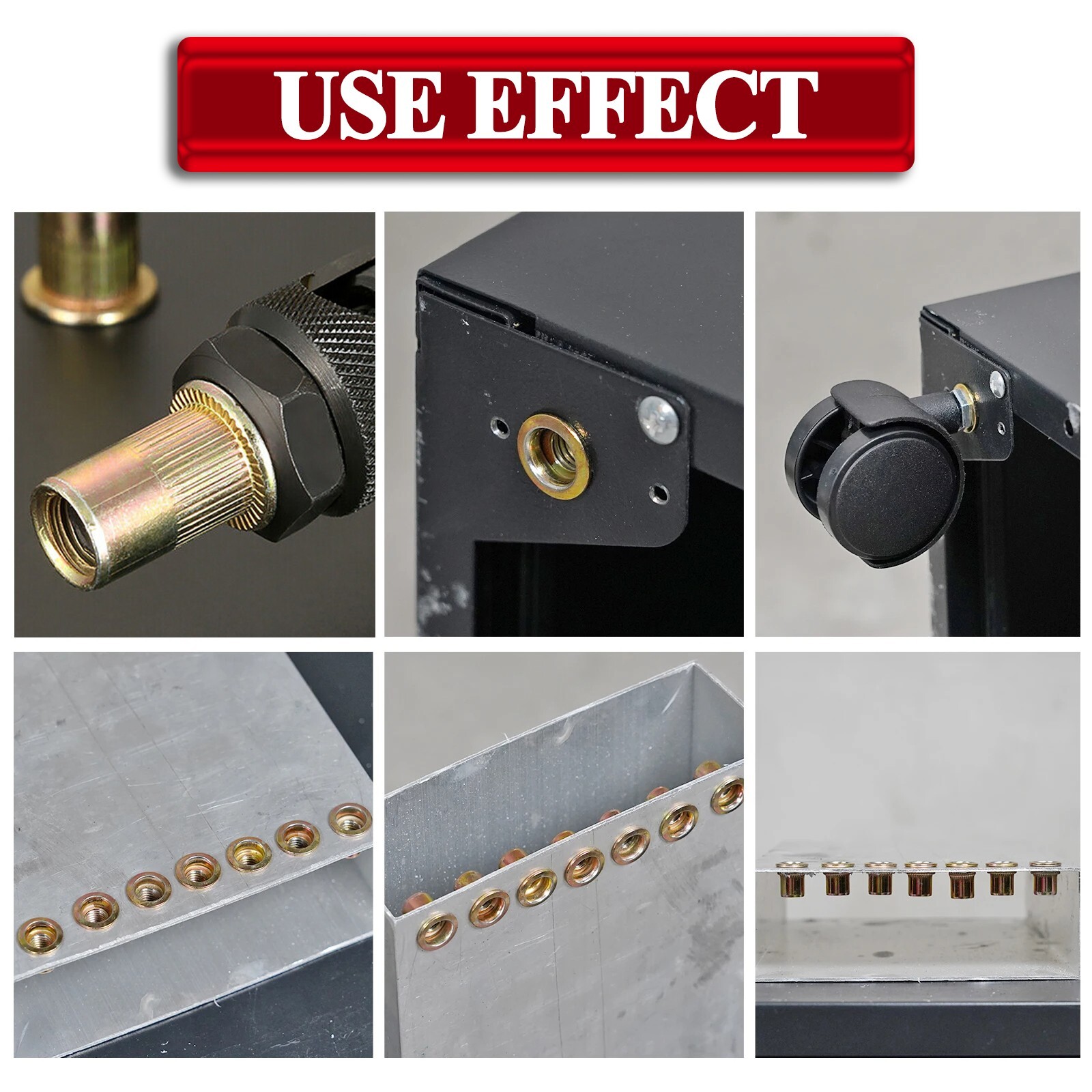 1200x Metric Rivet Nut Kit For Rivnut Tool Nut Setter Thread Setting Nutsert Gun