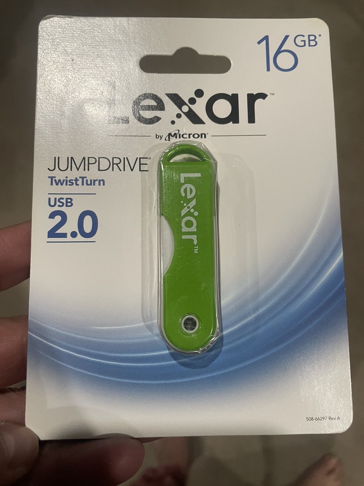 Lexar JumpDrive Twist Turn USB 2.0 Color Green New