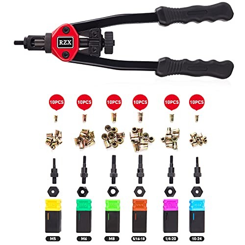 13" Rivet nut Tool Nut/Thread Hand Riveter Kit M5 M6 M8 SAE 10