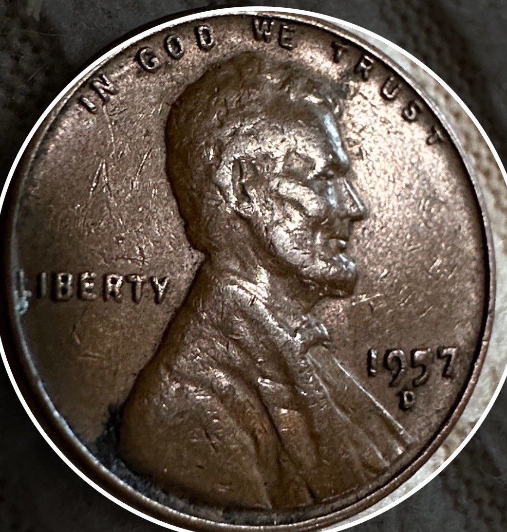 1957 D Wheat Cent Rare