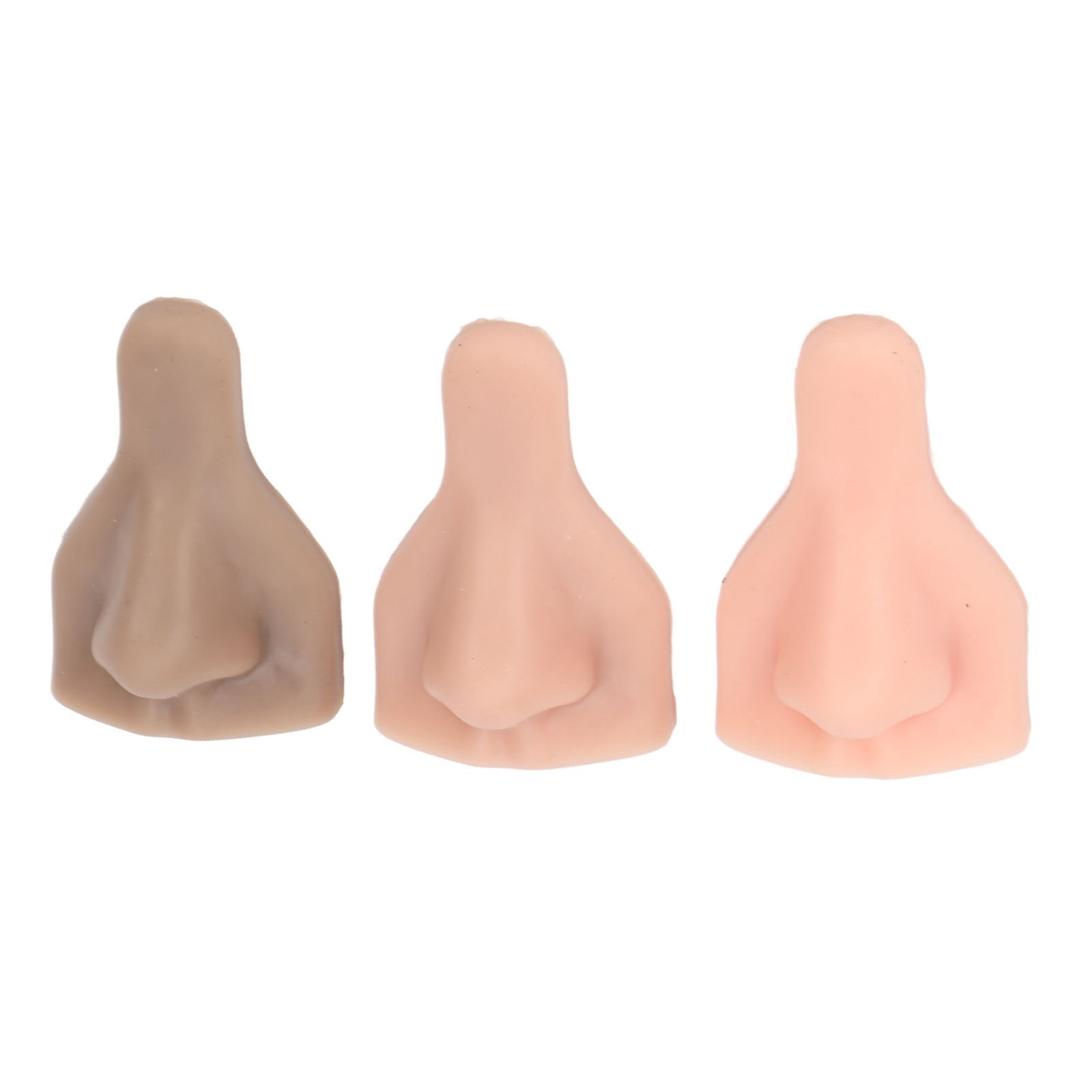 3 Pcs Silicone Nose Model For Suture Practice Teaching Beauty School Display
