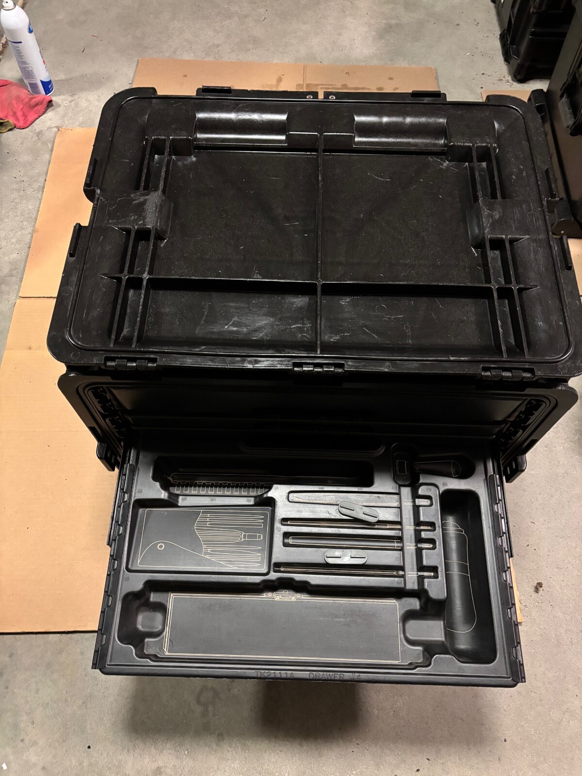 SNAP ON SMALL ARMS TOOL KIT BOX 6 DRAWER WITH TOOL LAYOUT TK-2111-A