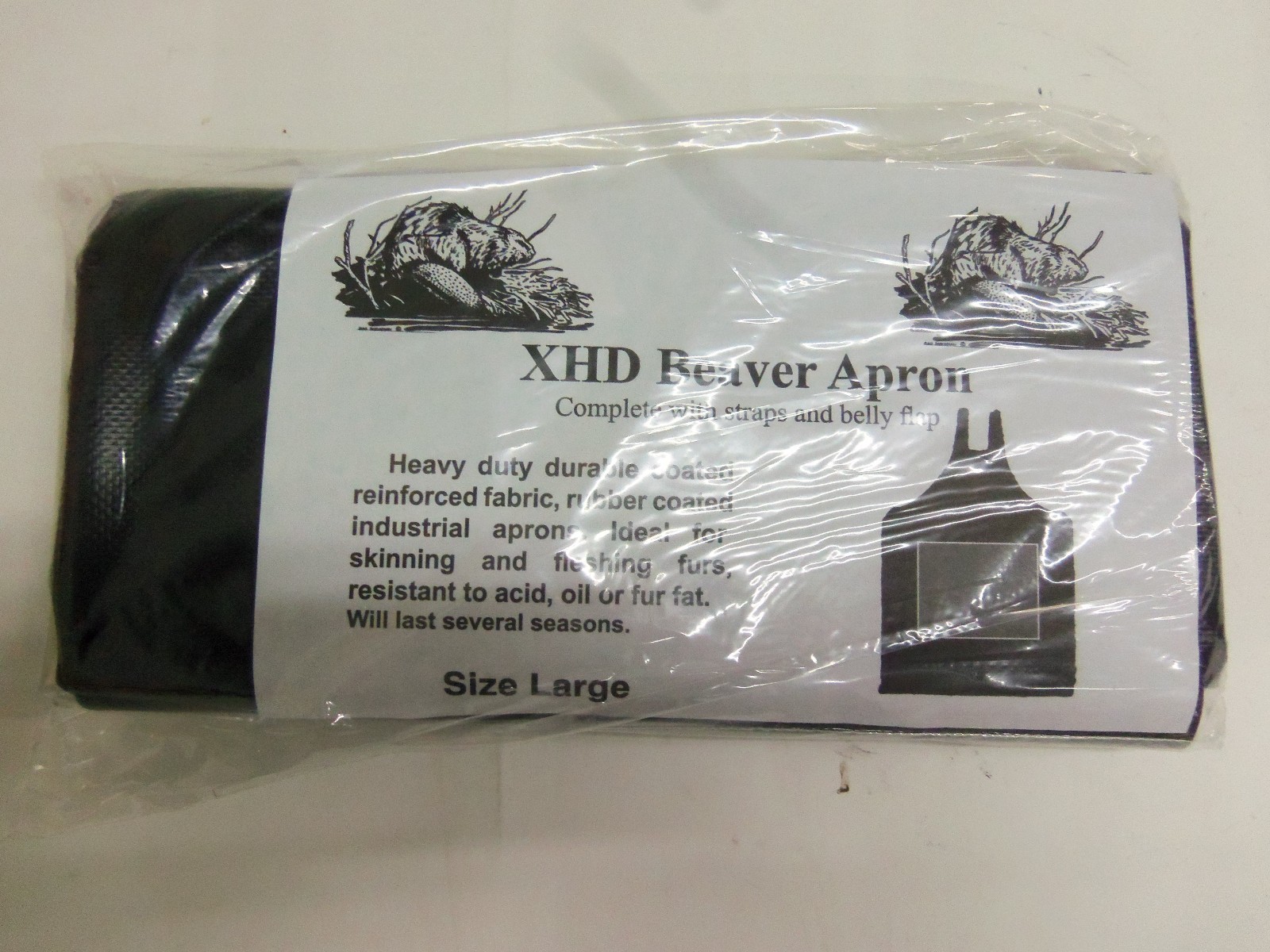XHD Beaver Apron  Fur Handling Skinning Fleshing Pelt Hide Traps Trapping