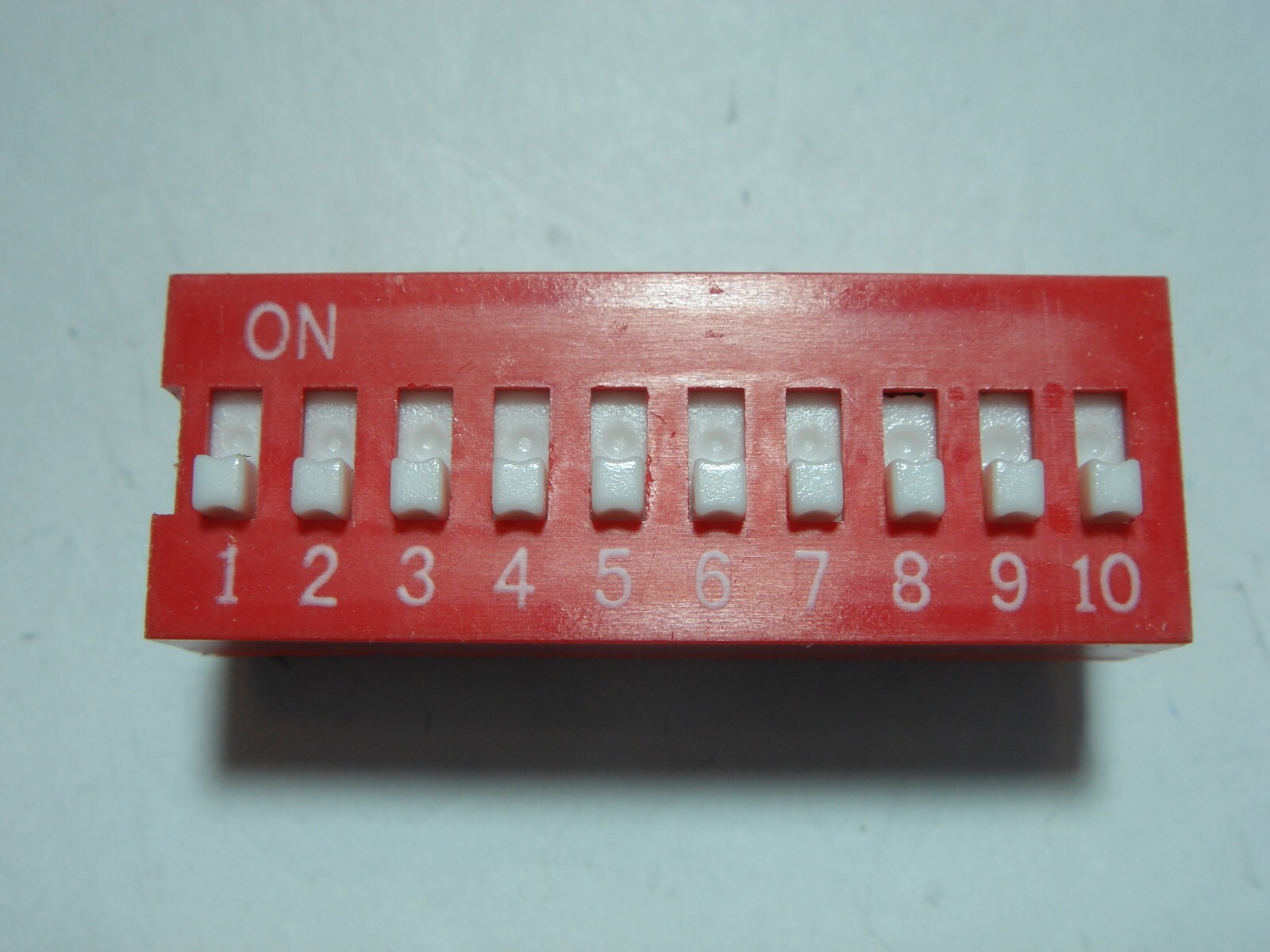 Mini DIP Switch 10xON Print Mount NEW #DV36