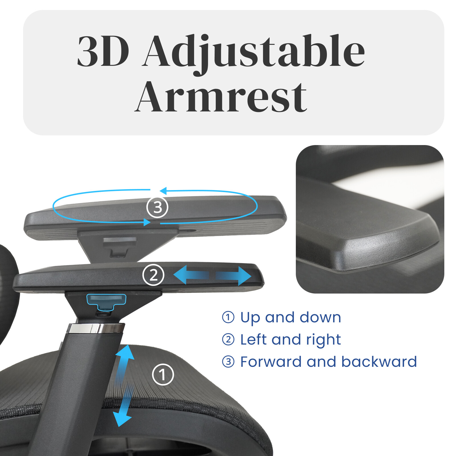 Ergonomic Mesh Office Chair, High Back Desk Chair with Breathable Mesh Backrest