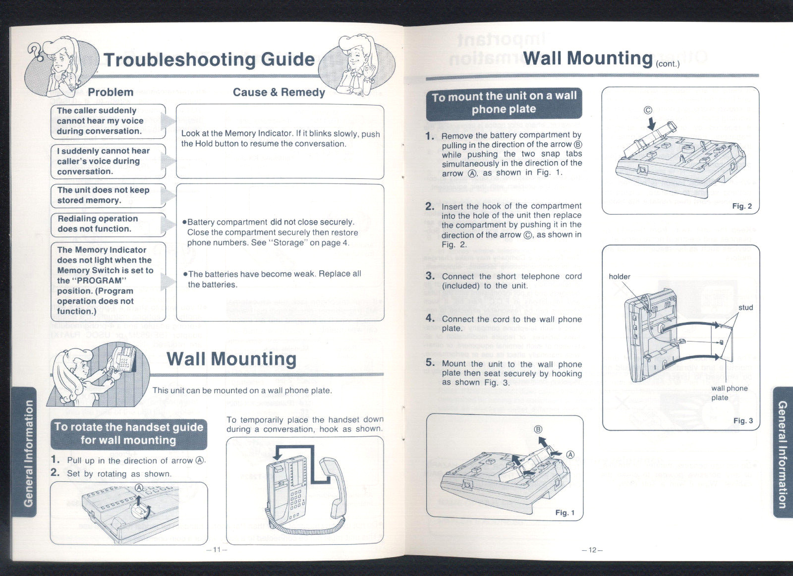 PANASONIC KX-T2325 Easa-Phone OPERATING Instructions MINT 19 pages