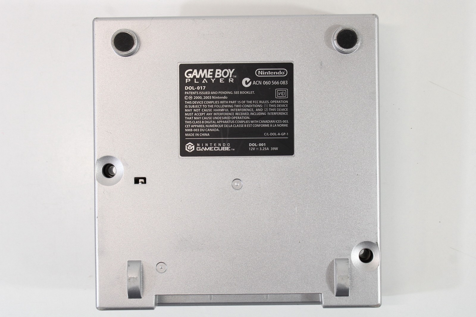 Nintendo GameCube Gameboy Advance GBA Player Replacement Shell Only Silver KPG61